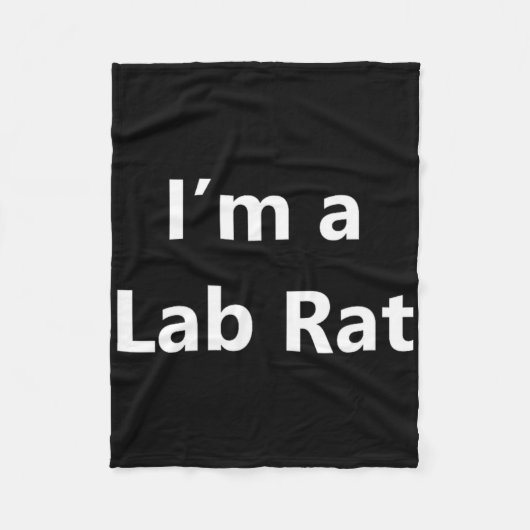 Funny Labrador Rat Halloween Costume Vortäuschung Fleecedecke (Vorderseite)
