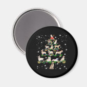 Funny Labrador Retriever Christmas Tree Classic T- Magnet (Vorderseite/Rückseite)