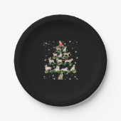 Funny Labrador Retriever Christmas Tree Classic T- Pappteller (Vorderseite)