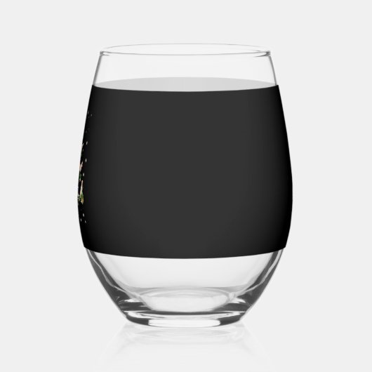 Funny Labrador Retriever Christmas Tree Classic T- Weinglas Ohne Stiel (Links)