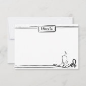 Funny Labrador Retriever Custom Niedlich Dog Note Mitteilungskarte (Vorderseite)