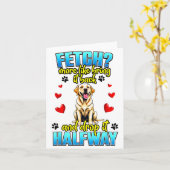 Funny Labrador Retriever Design For Dog Owner  Karte (Gelbe Blume)