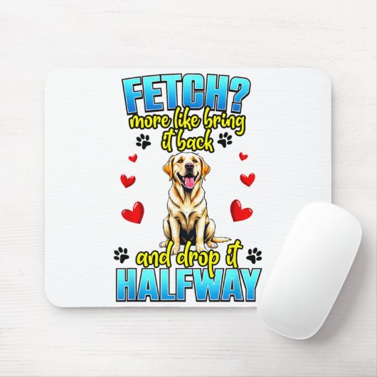 Funny Labrador Retriever Design For Dog Owner  Mousepad (Mit Mouse)
