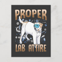 Funny Labrador Retriever Dog Chemie Science