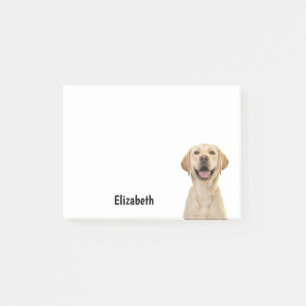 Funny Labrador Retriever Dog Personalisierter Name Post-it Klebezettel