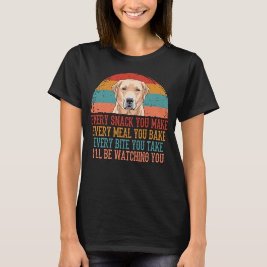 Funny Labrador Retriever Dog T-Shirt (Vorderseite)