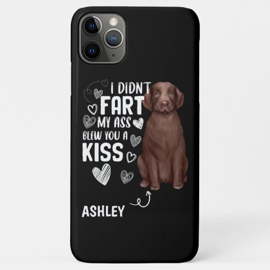 Funny Labrador Retriever Furz Kiss Cool Dog Lover Case-Mate iPhone Hülle (Rückseite)