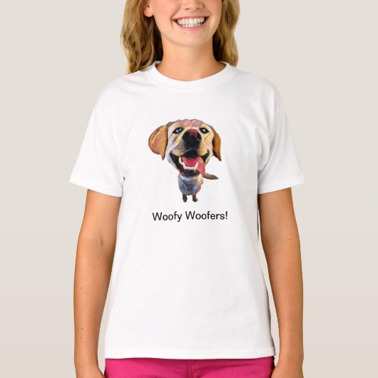 Funny Labrador Retriever Girls T - Shirt (Vorderseite)