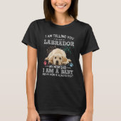 Funny Labrador Retriever Mama Puppy Baby Dog T-Shirt (Vorderseite)