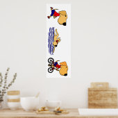 Funny Labrador Retriever Triathlete Poster (Küche)