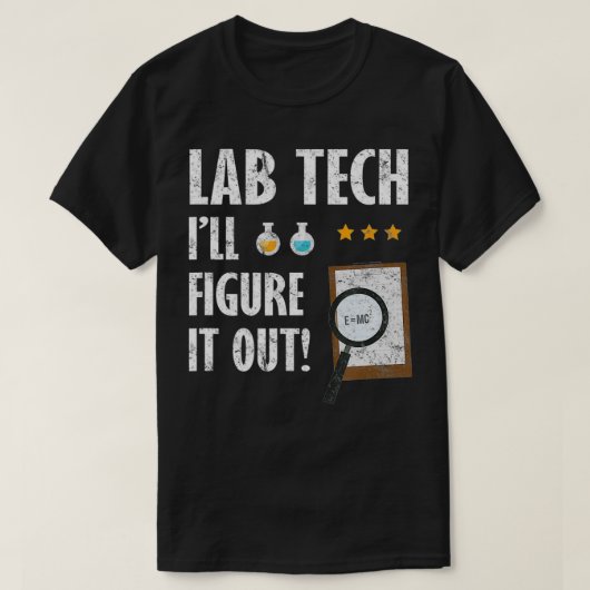Funny Labrador Tech Labortechniker Labrador Techno T-Shirt (Design vorne)