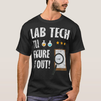 Funny Labrador Tech Labortechniker Labrador Techno T-Shirt