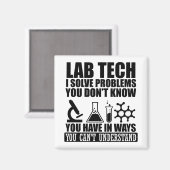 Funny Labrador tech zitiert Labortechniker Spaß Magnet (Vorderseite/Rückseite)