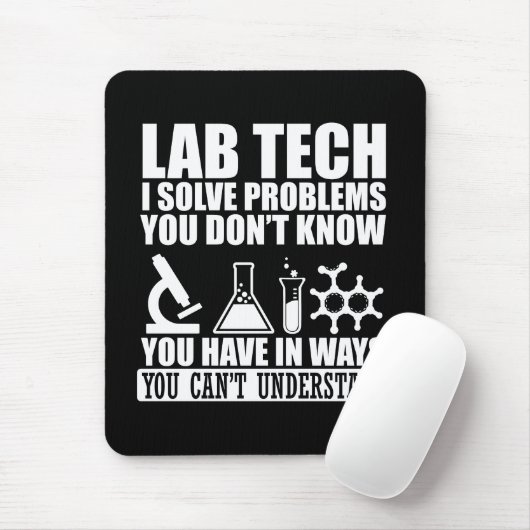 Funny Labrador tech zitiert Labortechniker Spaß Mousepad (Mit Mouse)