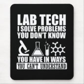 Funny Labrador tech zitiert Labortechniker Spaß Mousepad (Vorne)