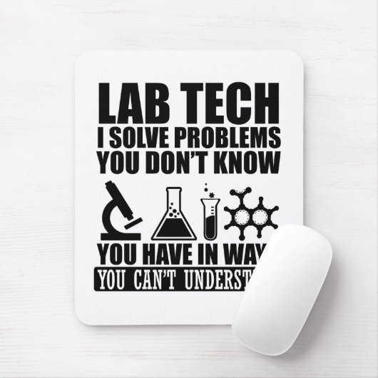 Funny Labrador tech zitiert Labortechniker Spaß Mousepad (Mit Mouse)