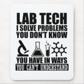 Funny Labrador tech zitiert Labortechniker Spaß Mousepad (Vorne)