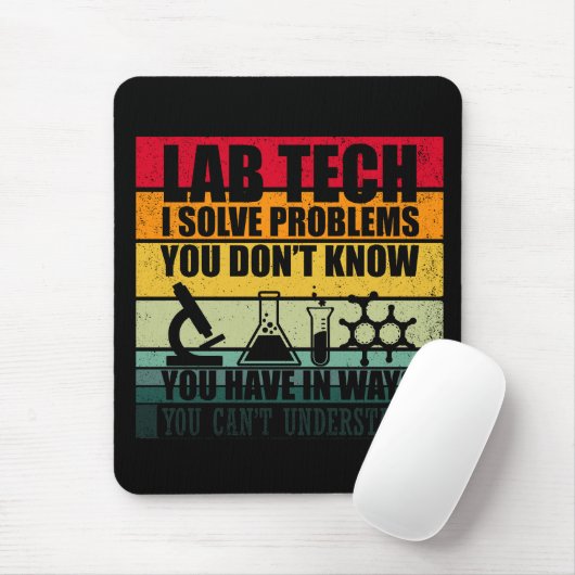 Funny Labrador tech zitiert Labortechniker Spaß Mousepad (Mit Mouse)