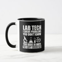 Funny Labrador tech zitiert Labortechniker Spaß
