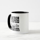 Funny Labrador tech zitiert Labortechniker Spaß Tasse (Vorderseite Links)