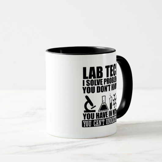 Funny Labrador tech zitiert Labortechniker Spaß Tasse (VorderseiteRechts)