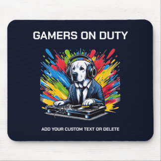 Funny Labrador und Gaming Animal Lover Geschenk Mousepad