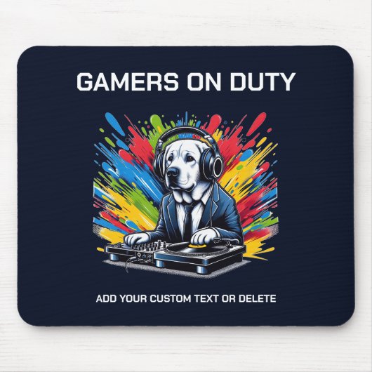 Funny Labrador und Gaming Animal Lover Geschenk Mousepad (Vorne)
