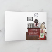 Funny Labrador Uni-Abschluß Karte (Innenseite)