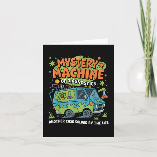 Funny Labrador Week 2025 Retro Mystery Machine of Karte (Vorderseite)