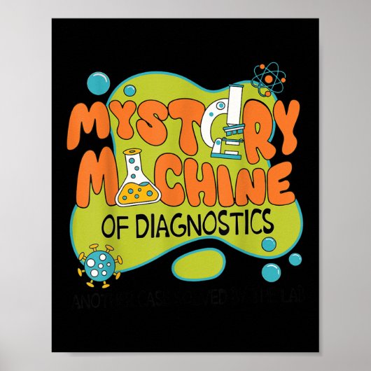 Funny Labrador Week 2025 Retro Mystery Machine of Poster (Vorne)