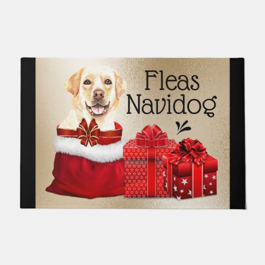 Funny Labrador Weihnachtsflotten Seehunde Geschenk Fußmatte (Vorderseite)