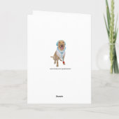 Funny Labrador wird gut Karte (Rückseite)