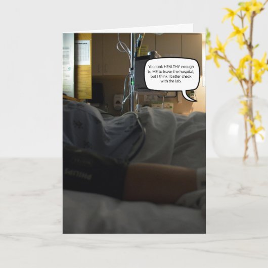 Funny Labrador wird gut Karte (Gelbe Blume)