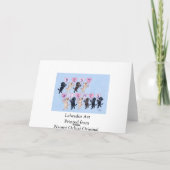 Funny Labradors für Hochzeiten Karte (Rückseite)