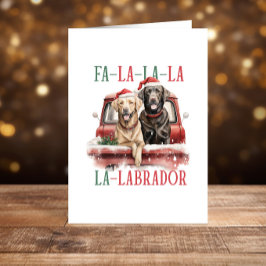 Funny Labradors Weihnachts-Happy Holidays Feiertagskarte