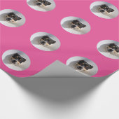 Funny Lächelhund Geschenkpapier (Ecke)