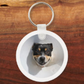 Funny Lächelhund Schlüsselanhänger (Vorderseite)