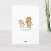 Funny Lächeln Dolphin Geburtstag Karte (Rückseite)