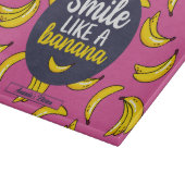 Funny Lächeln wie ein Banana Retro Fruchtmuster Schneidebrett (Ecke)