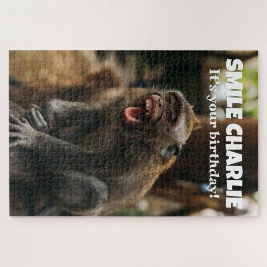 Funny lächelnd Affe Puzzle (Horizontal)