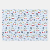 Funny lächelnd Haik Lebensretter Schnorchel Glöckc Geschenkpapier Set (Vorderseite)