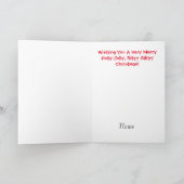 Funny lächelt 73 Weihnachtskarte Weihnachten Karte (Innenseite)