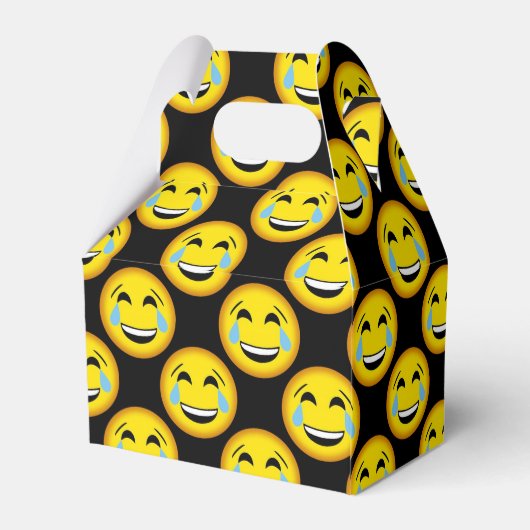 Funny lachen, bis du Emoji-Party-Box weinst Geschenkschachtel (Rückseite)