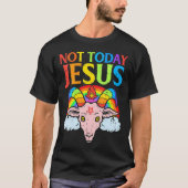 Funny lachen Jesus mit Eiscreme für Süßigkeiten Li T-Shirt (Vorderseite)