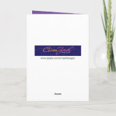 Funny lacht Katze lachen über alte Menschen Geburt Karte (Rückseite)