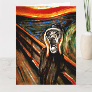 Funny Lacrosse Birthday Karte