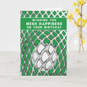 Funny Lacrosse Birthday Karte (Gelbe Blume)