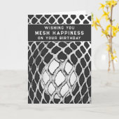 Funny Lacrosse Birthday Karte (Gelbe Blume)