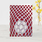 Funny Lacrosse Birthday Karte (Gelbe Blume)