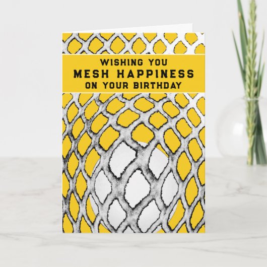 Funny Lacrosse Birthday Karte (Vorderseite)